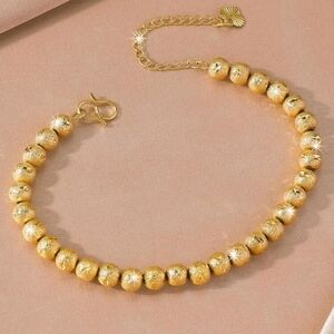24k Gold Plated Beaded Bracelet